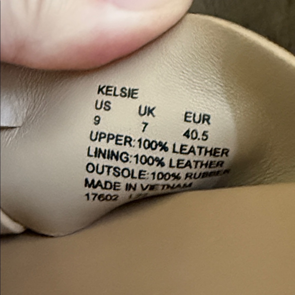 Ralph Lauren Kelsie Leather Slide Sandals - Picture 7 of 8